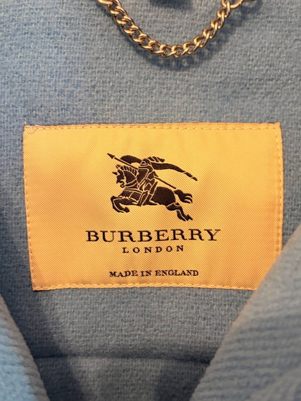 Vintage Burberry London Blue Duffle Coat Made in England US 6 UK 8 - Picture 6 of 7
